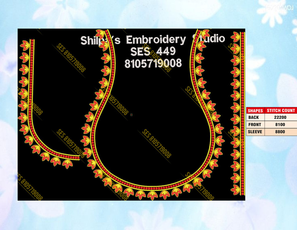 Embroidery Designs 401-500 Series