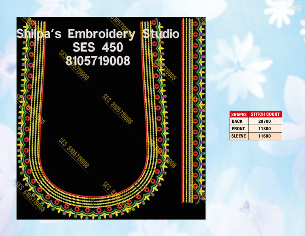 Embroidery Designs 401-500 Series