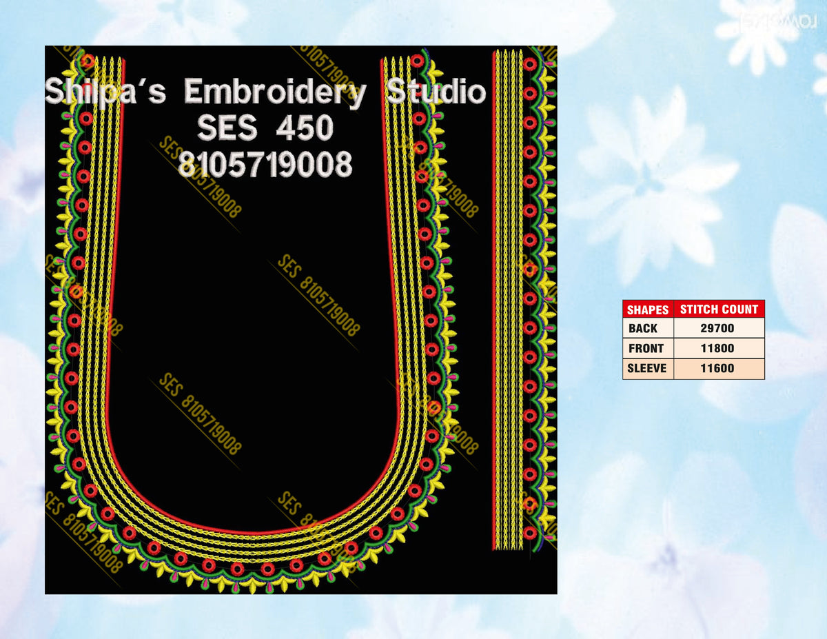 Embroidery Designs 401-500 Series