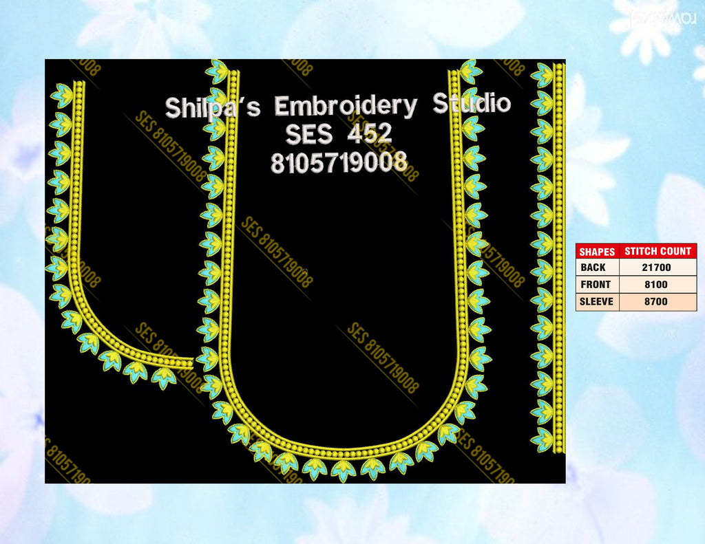 Embroidery Designs 401-500 Series