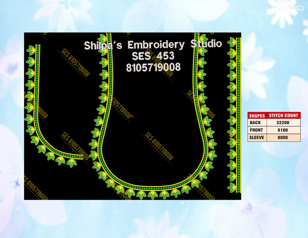 Embroidery Designs 401-500 Series