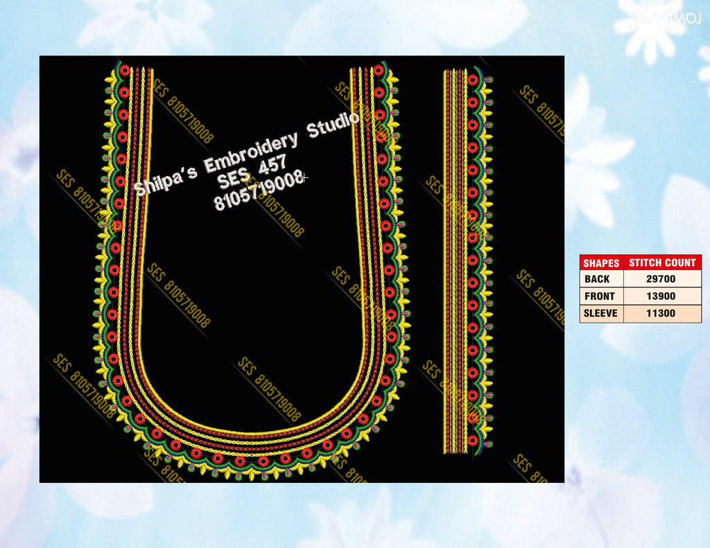 Embroidery Designs 401-500 Series