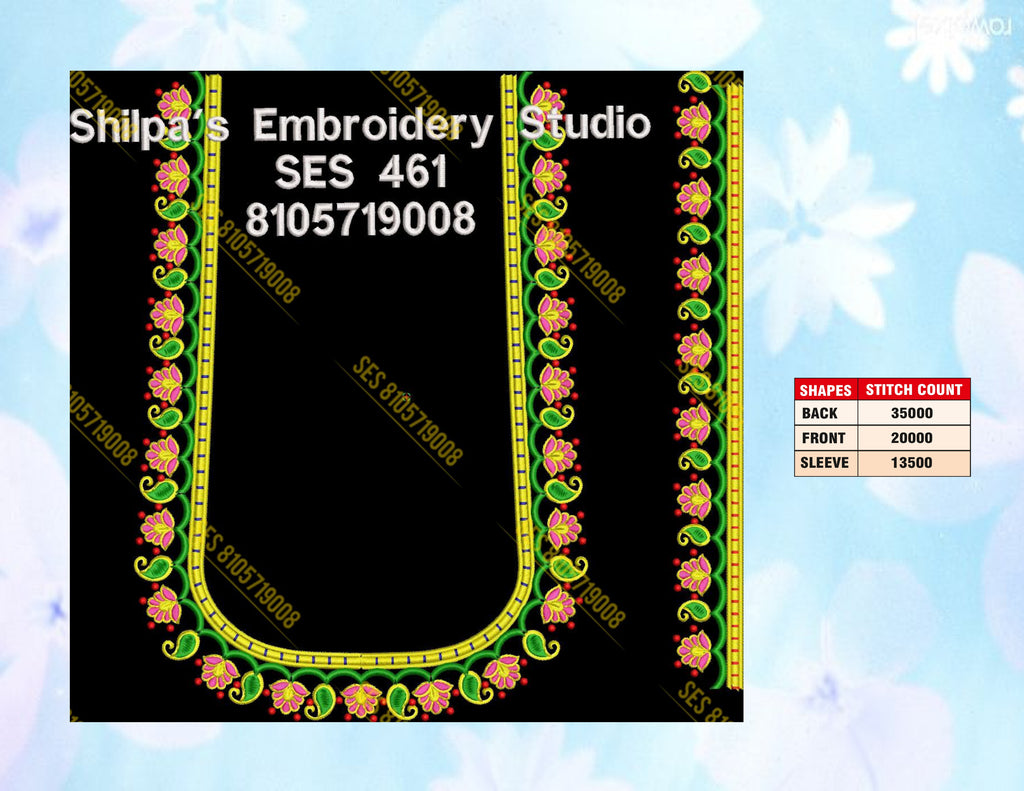 Embroidery Designs 401-500 Series