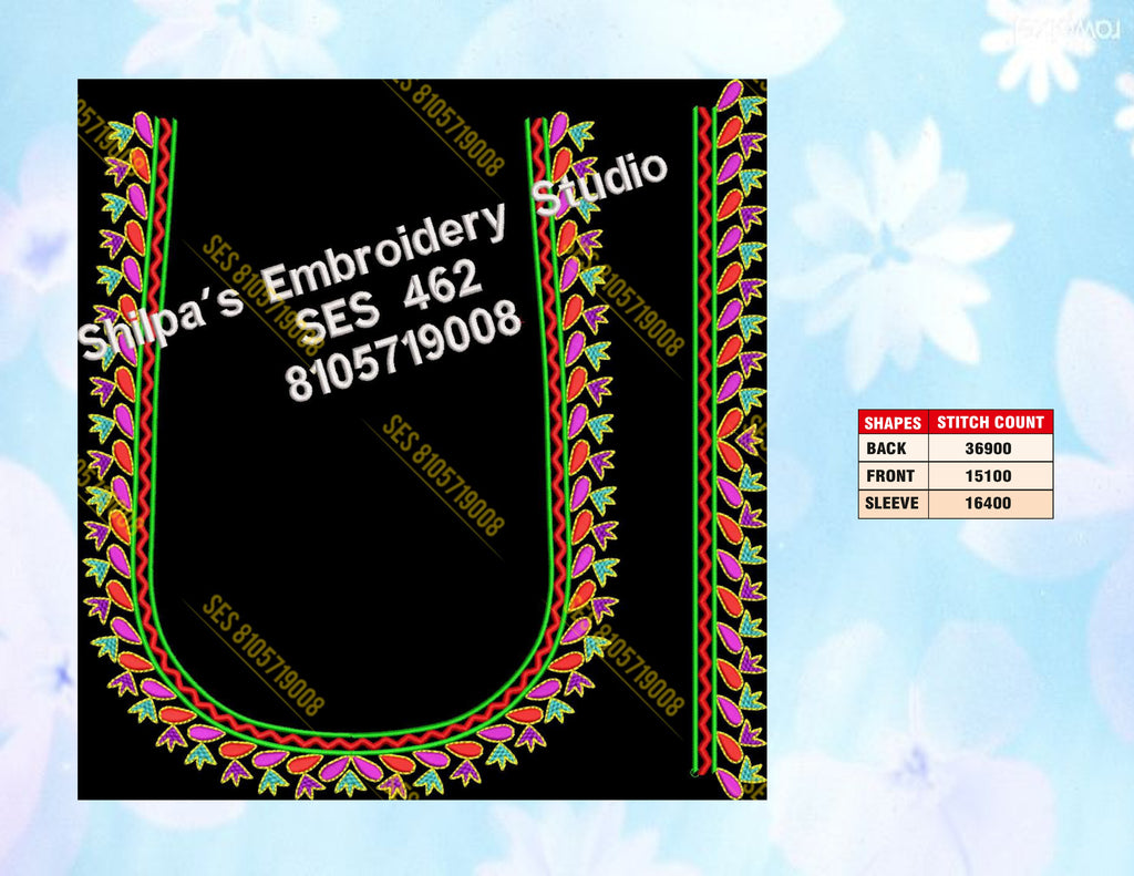 Embroidery Designs 401-500 Series
