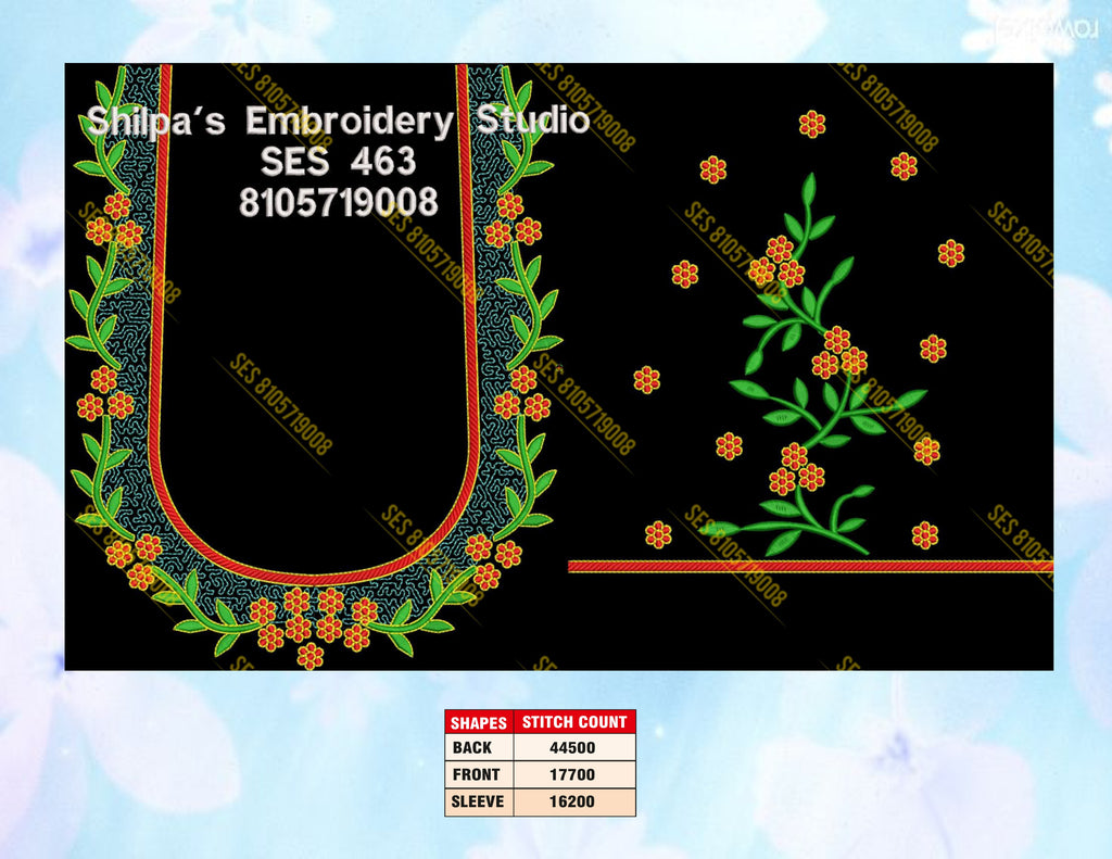 Embroidery Designs 401-500 Series