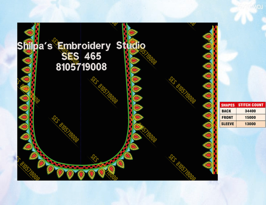 Embroidery Designs 401-500 Series
