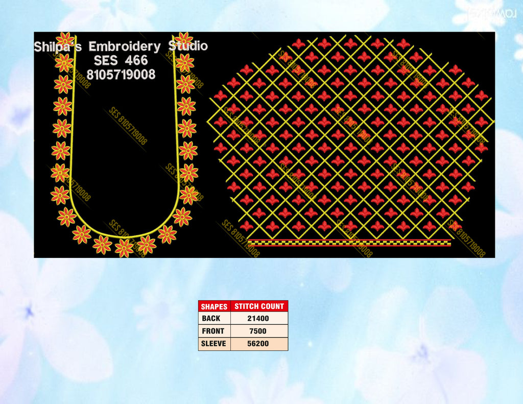 Embroidery Designs 401-500 Series