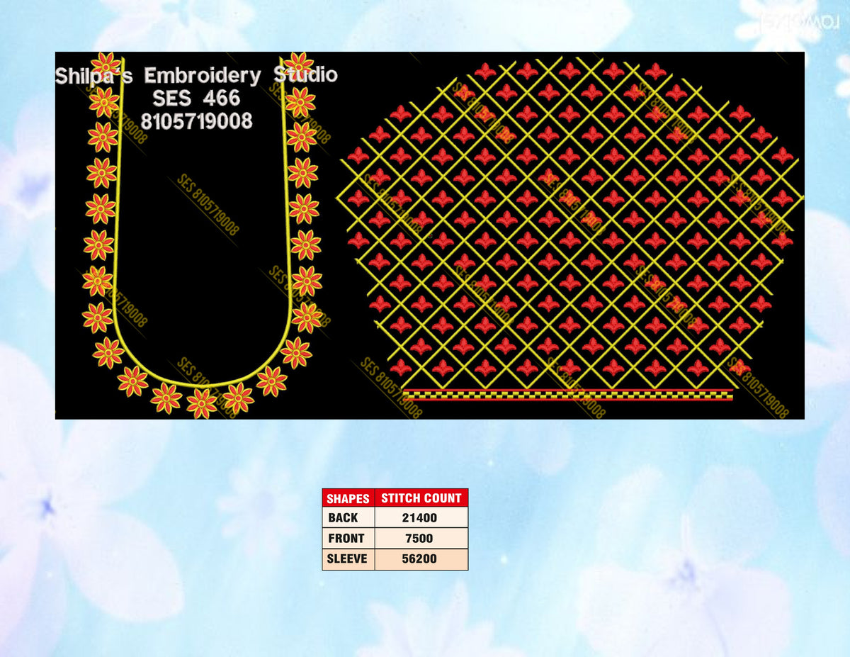 Embroidery Designs 401-500 Series