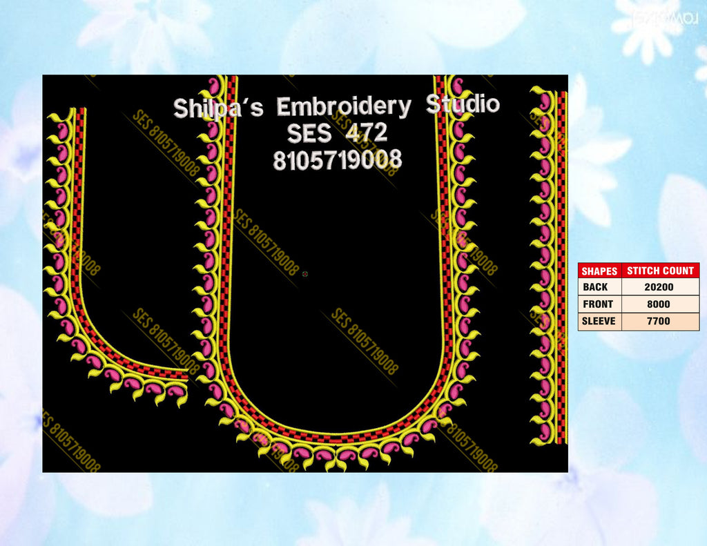 Embroidery Designs 401-500 Series