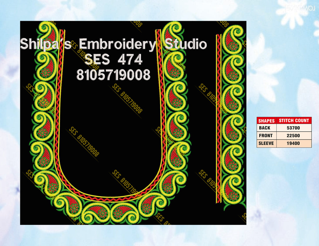 Embroidery Designs 401-500 Series