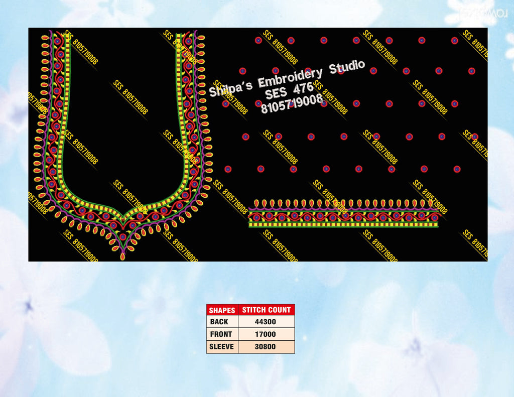 Embroidery Designs 401-500 Series