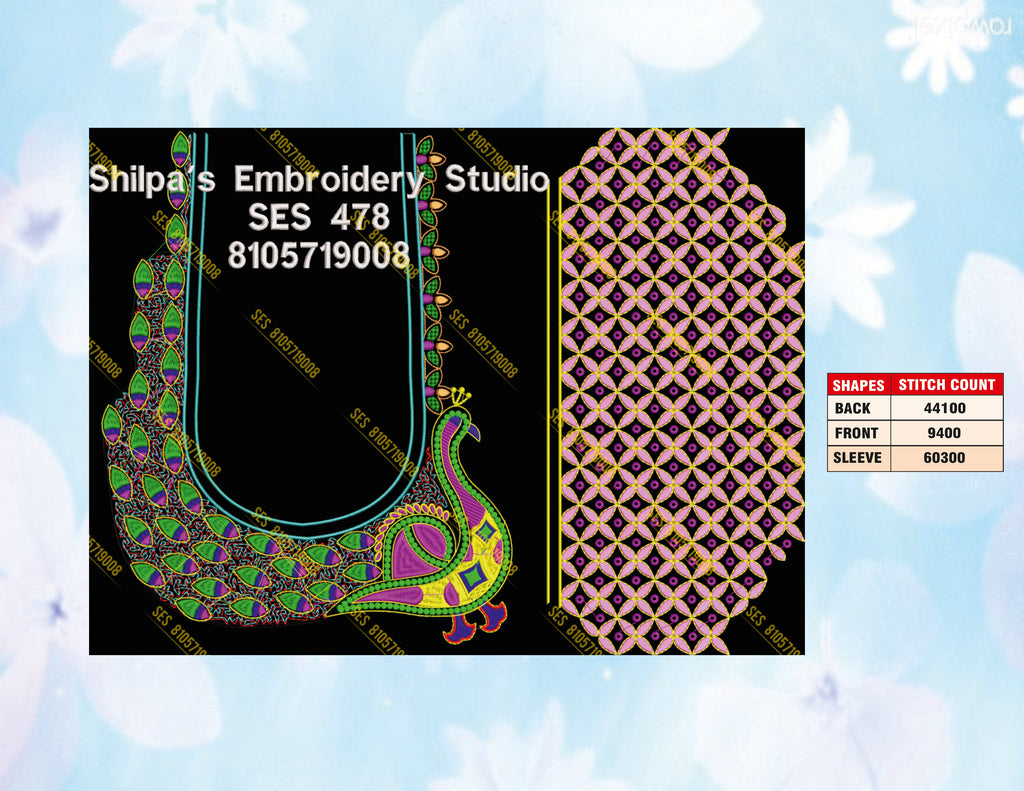 Embroidery Designs 401-500 Series