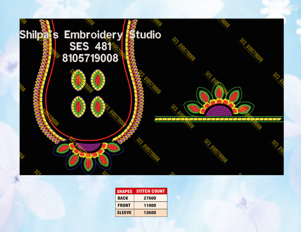 Embroidery Designs 401-500 Series