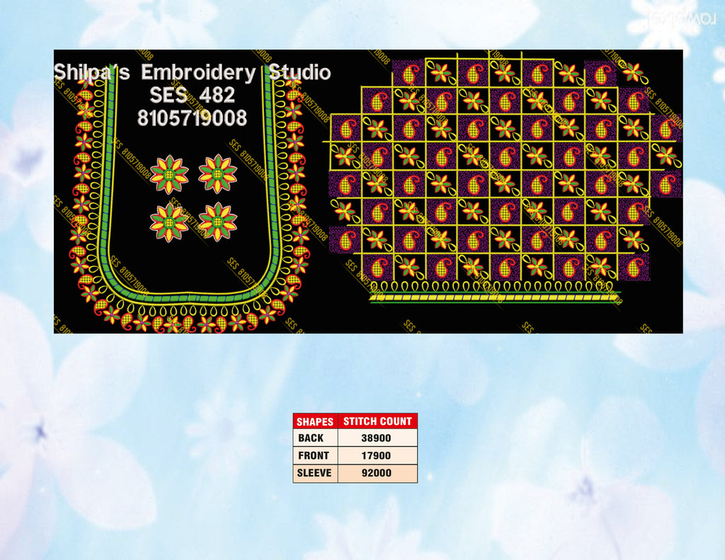 Embroidery Designs 401-500 Series