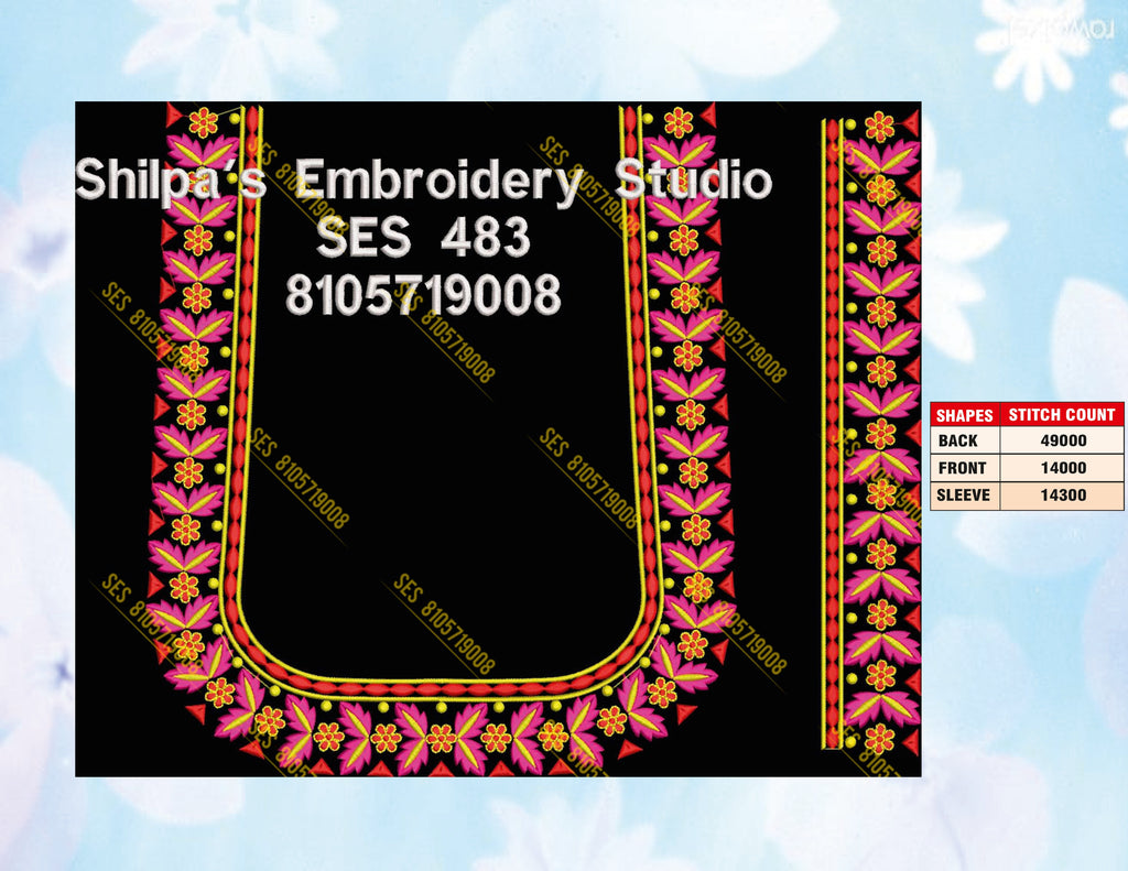 Embroidery Designs 401-500 Series