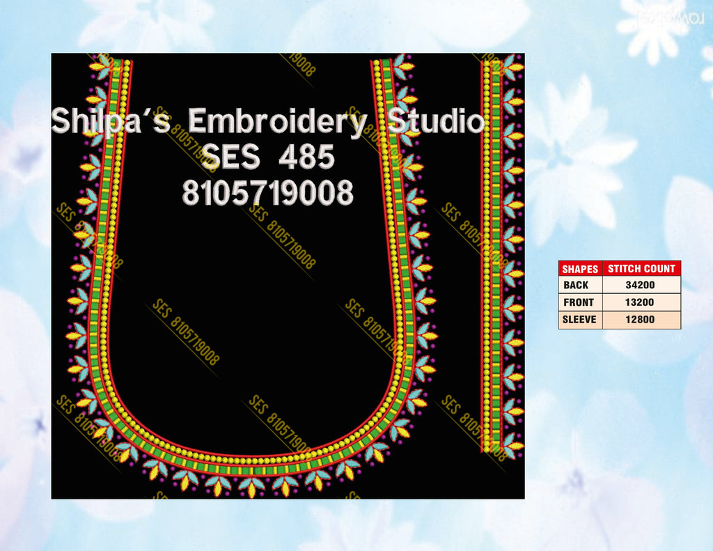Embroidery Designs 401-500 Series