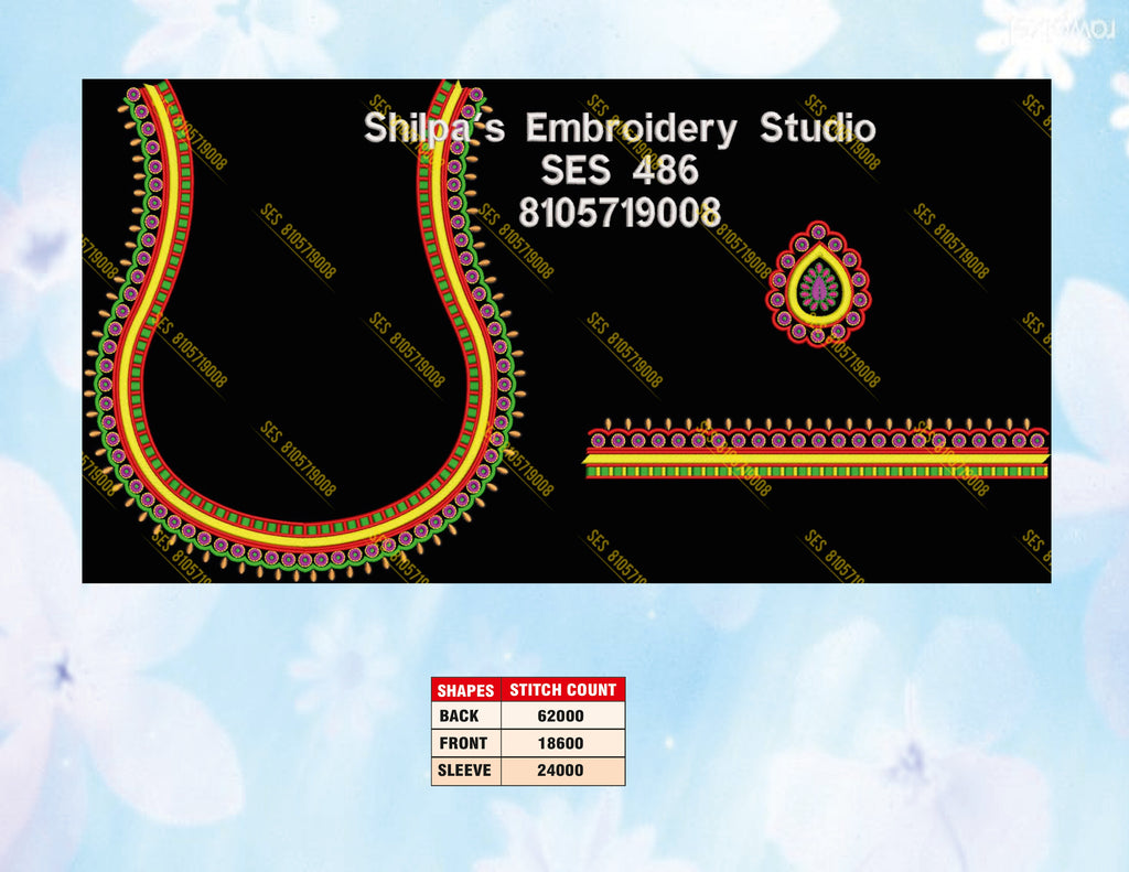Embroidery Designs 401-500 Series