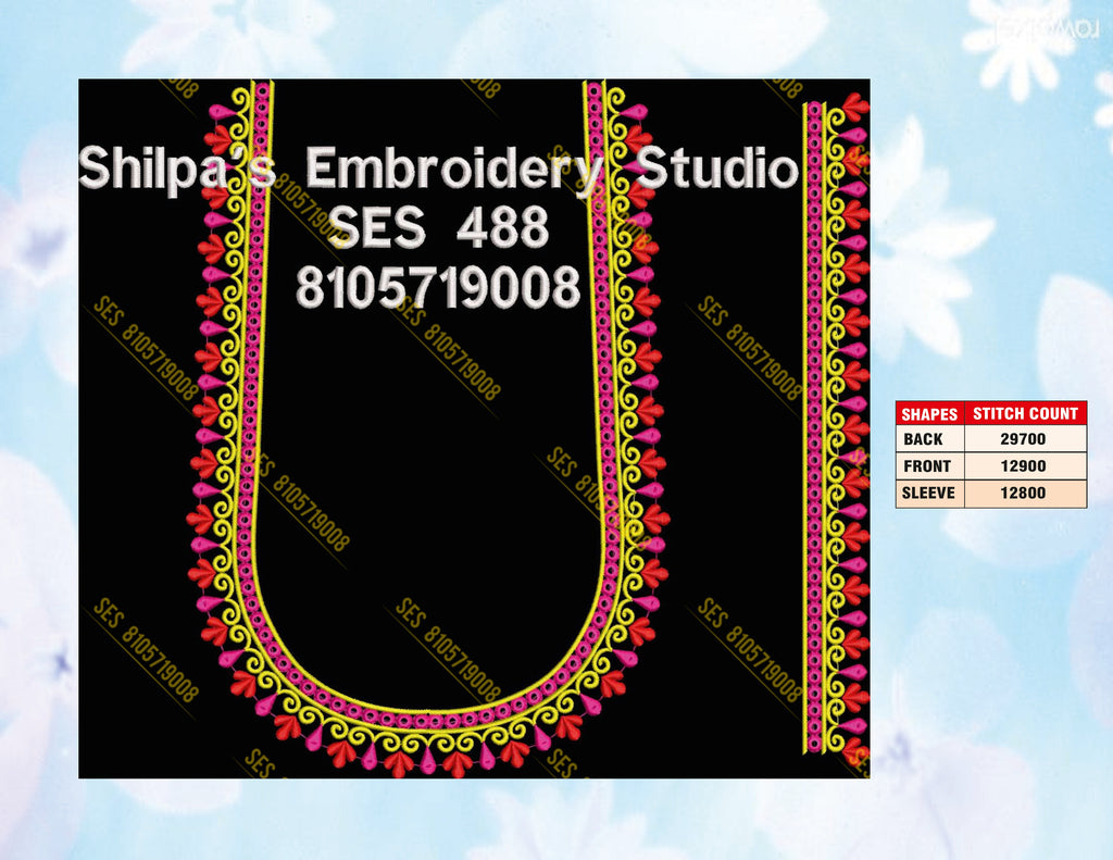 Embroidery Designs 401-500 Series