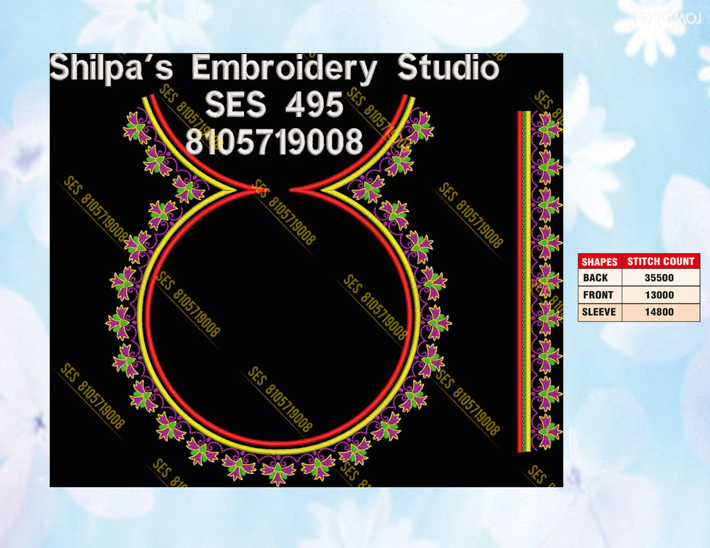 Embroidery Designs 401-500 Series