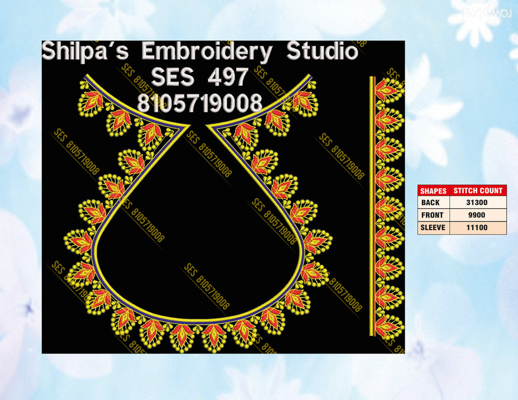 Embroidery Designs 401-500 Series
