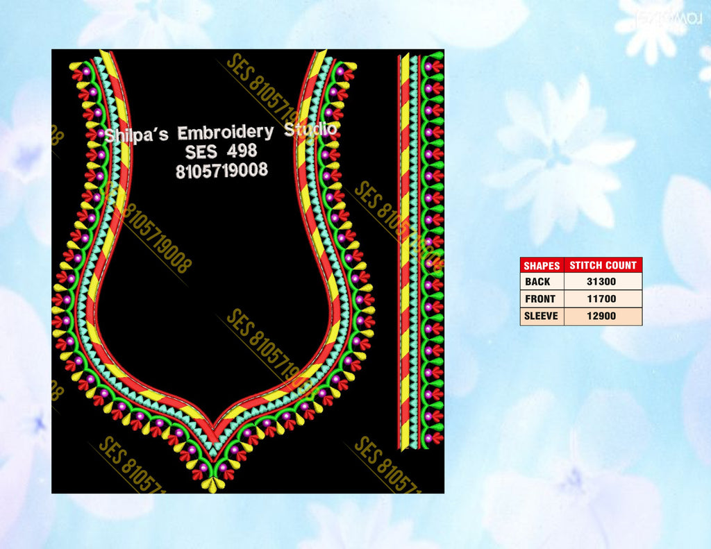 Embroidery Designs 401-500 Series
