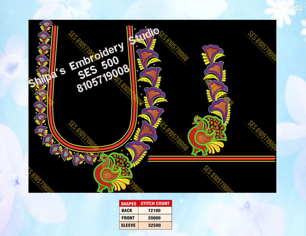 Embroidery Designs 401-500 Series