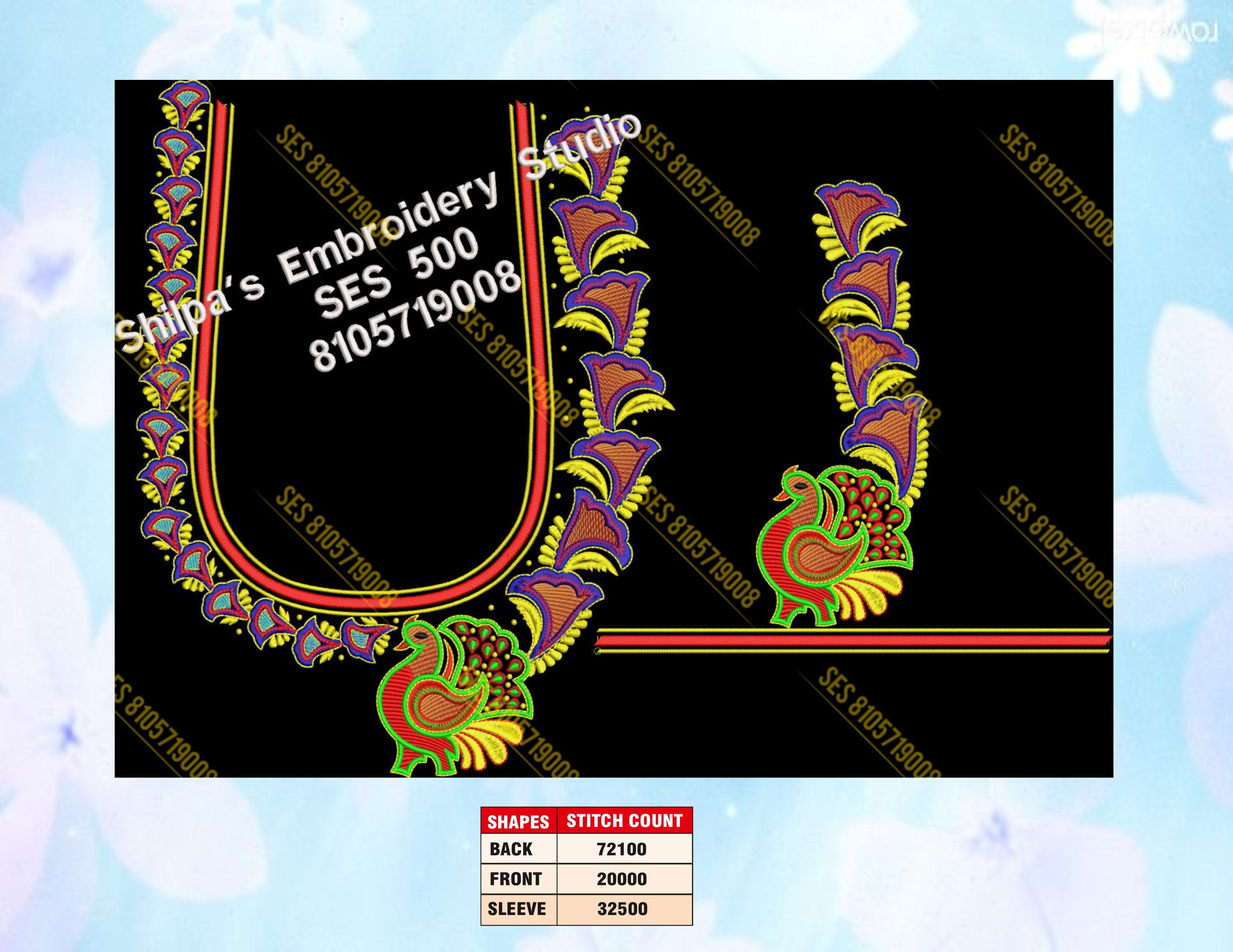 Embroidery Designs 401-500 Series
