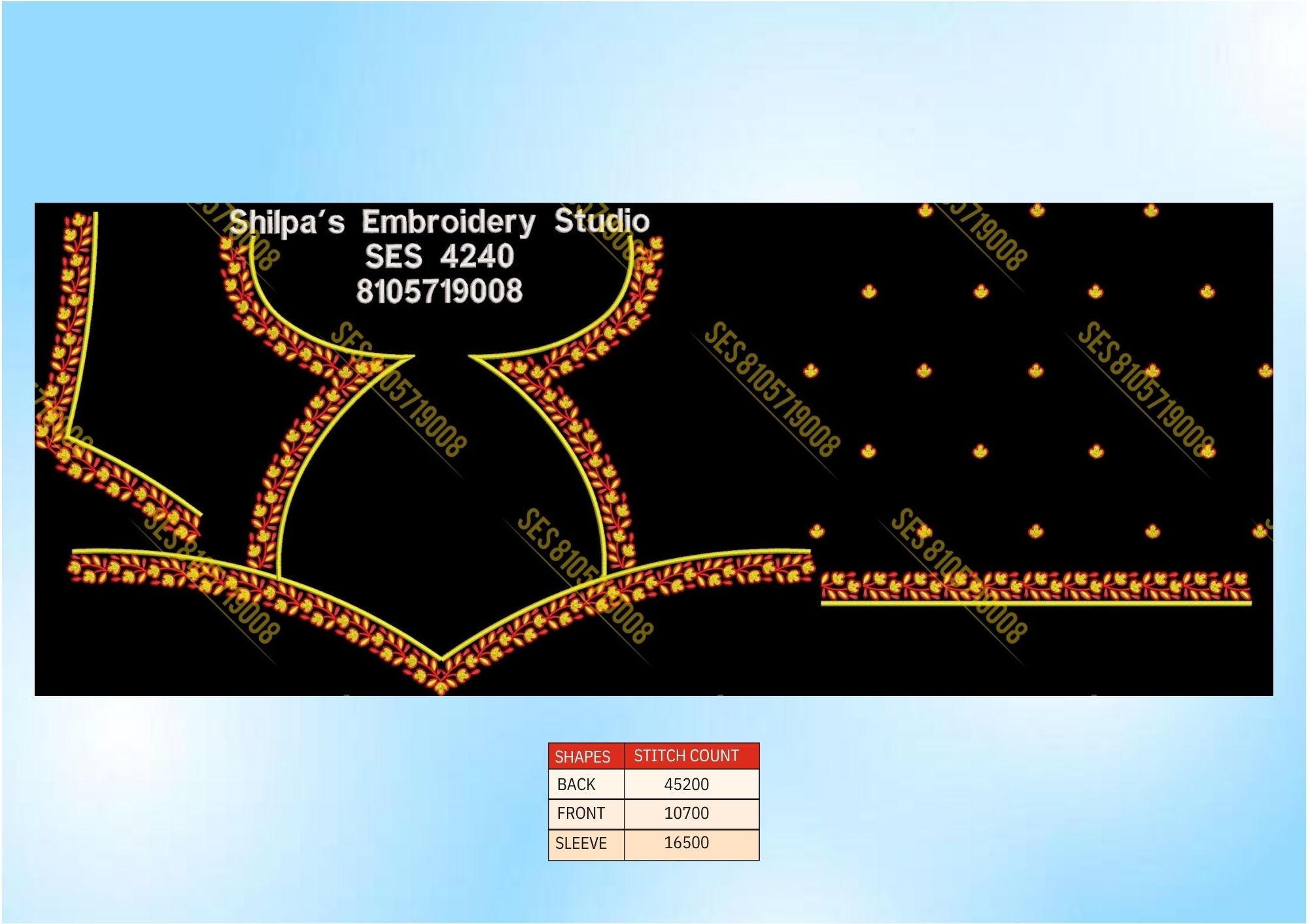 Embroidery Designs 4201-4300 Series