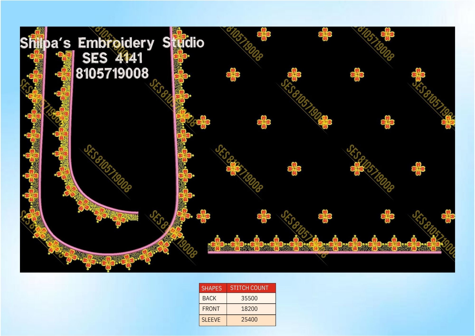 Embroidery Designs 4101-4200 Series