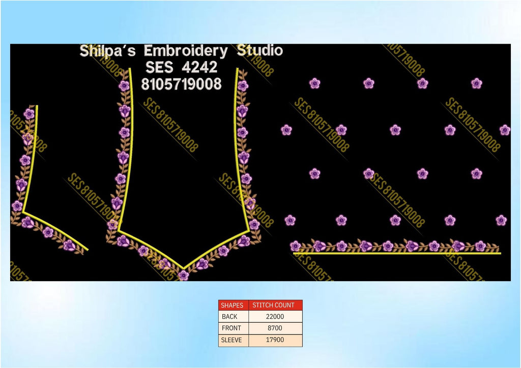 Embroidery Designs 4201-4300 Series