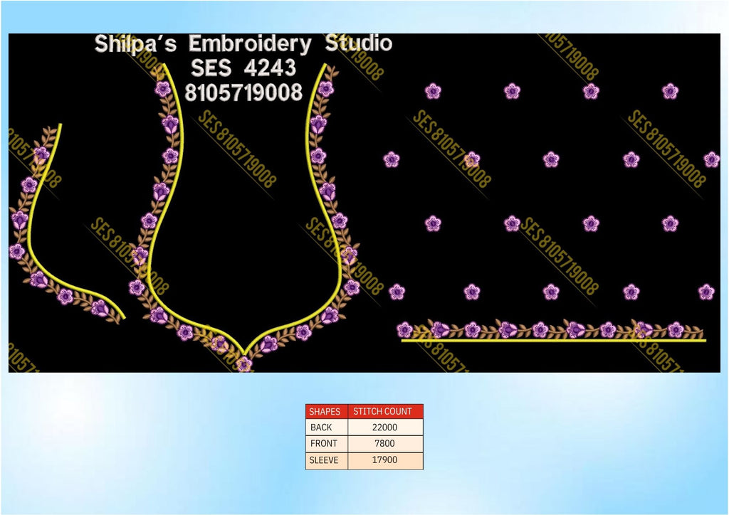 Embroidery Designs 4201-4300 Series