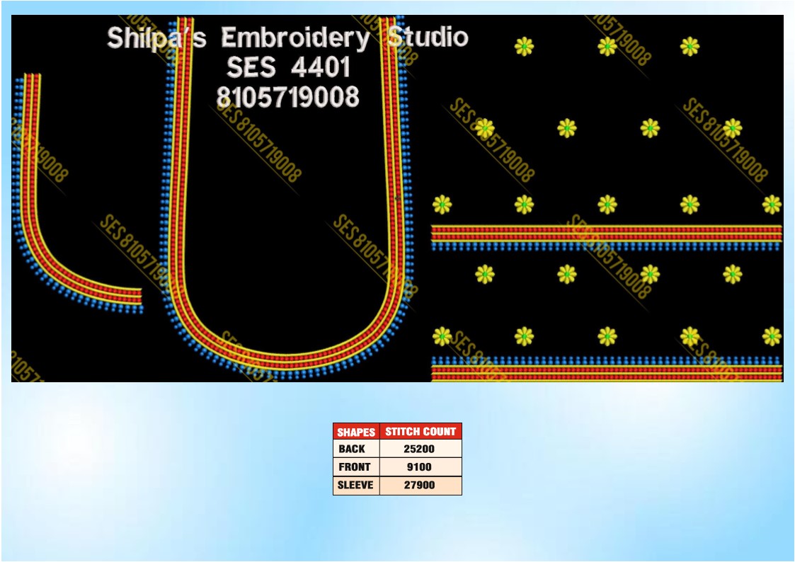 Embroidery Designs 4401-4500 Series