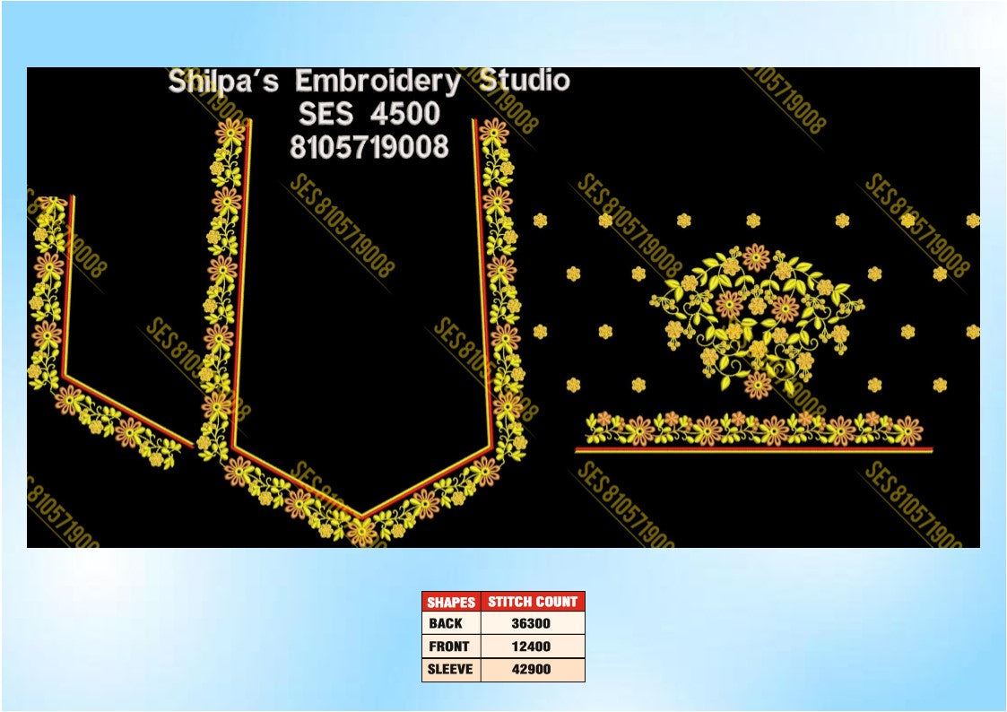 Embroidery Designs 4401-4500 Series