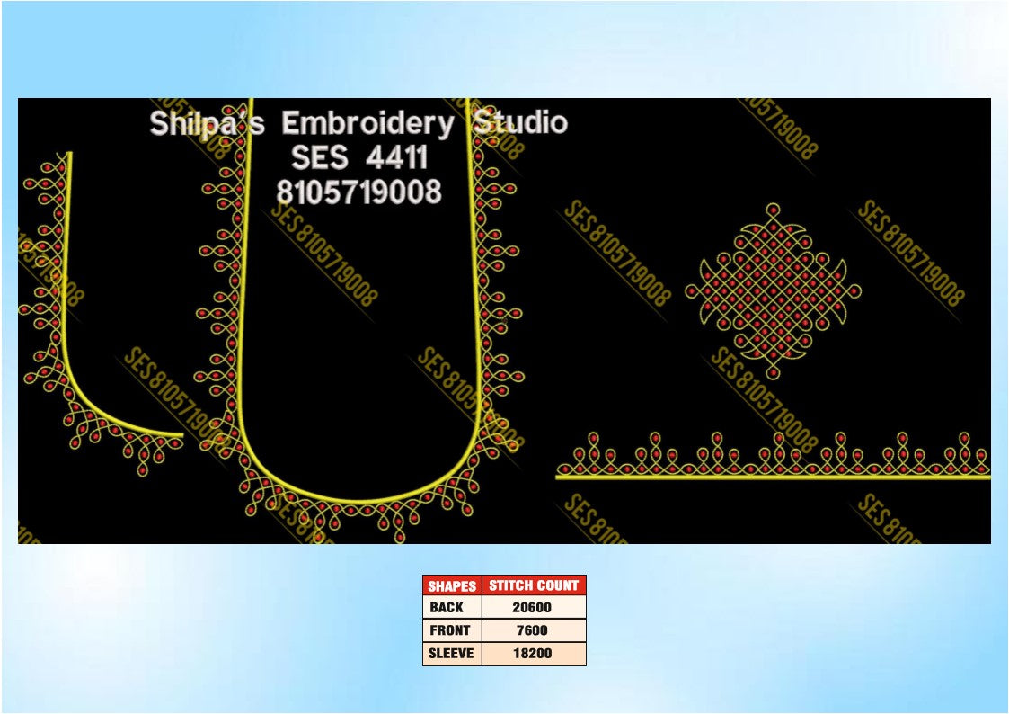 Embroidery Designs 4401-4500 Series