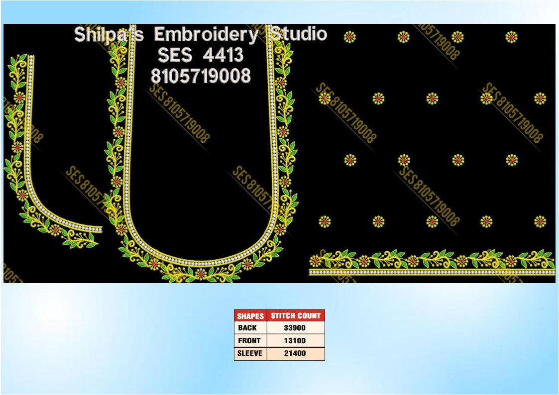 Embroidery Designs 4401-4500 Series