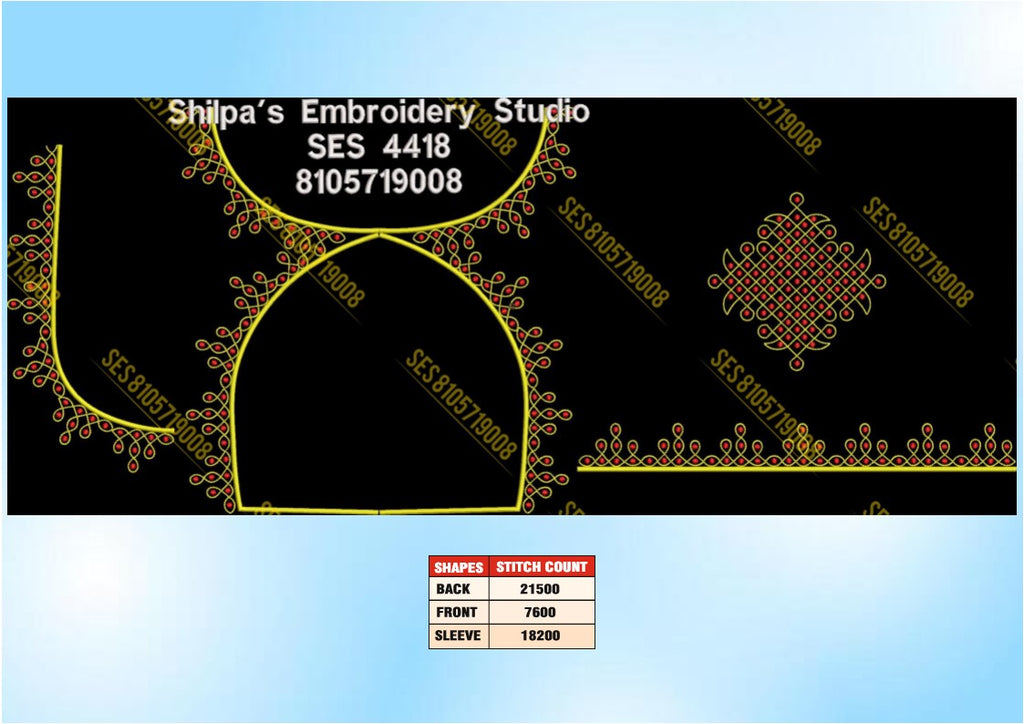 Embroidery Designs 4401-4500 Series