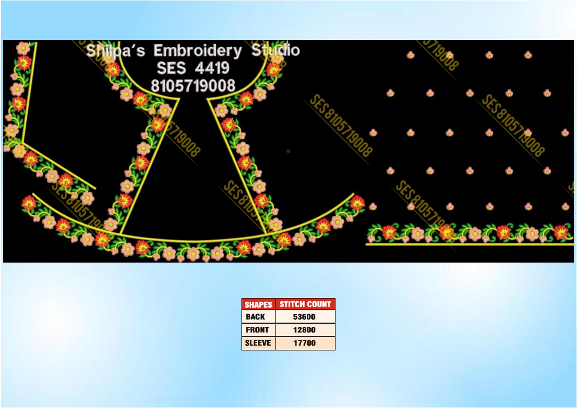 Embroidery Designs 4401-4500 Series