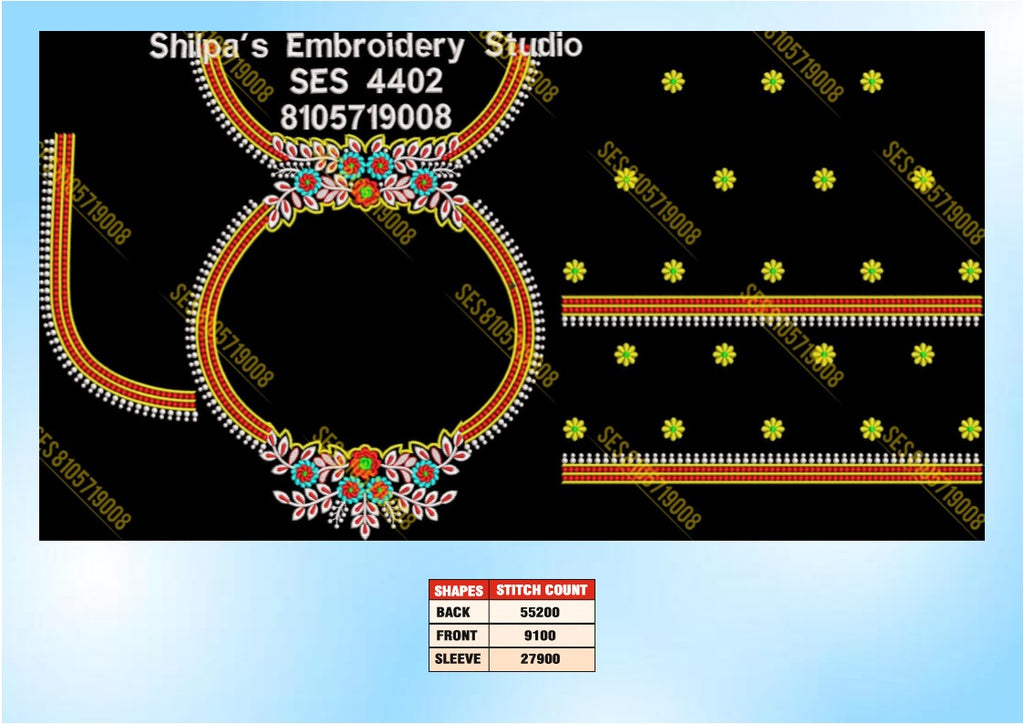 Embroidery Designs 4401-4500 Series