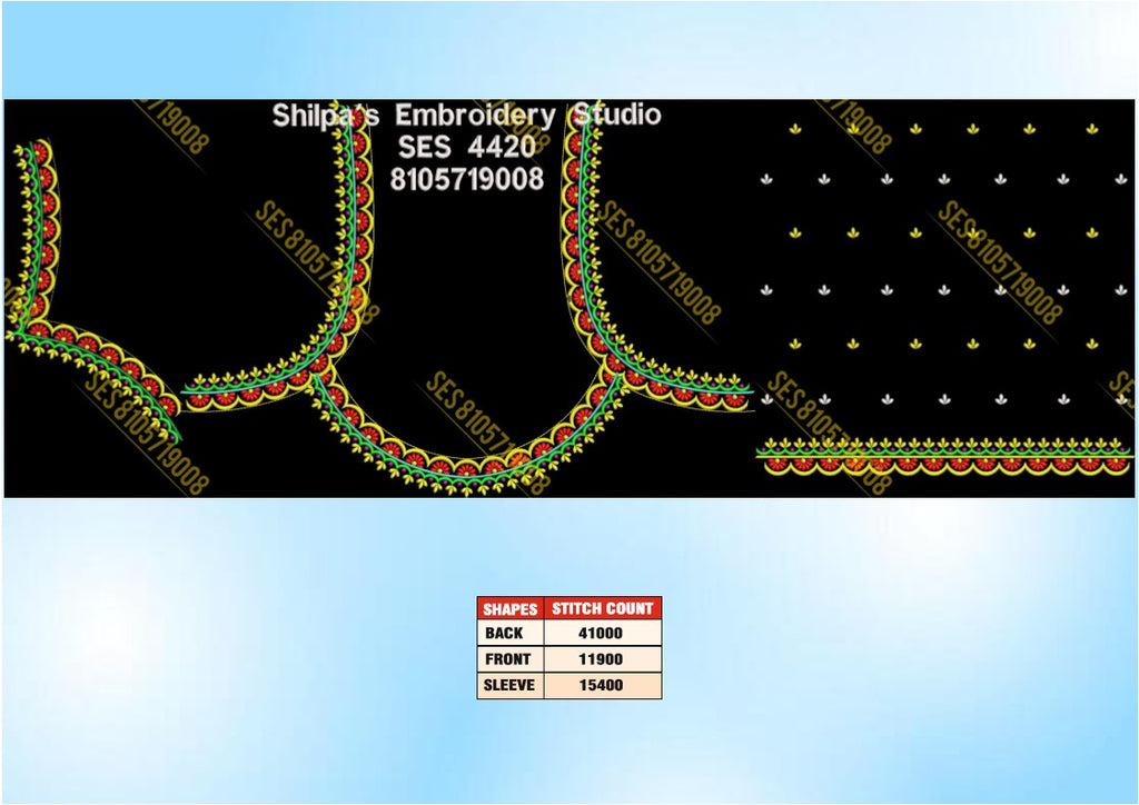Embroidery Designs 4401-4500 Series