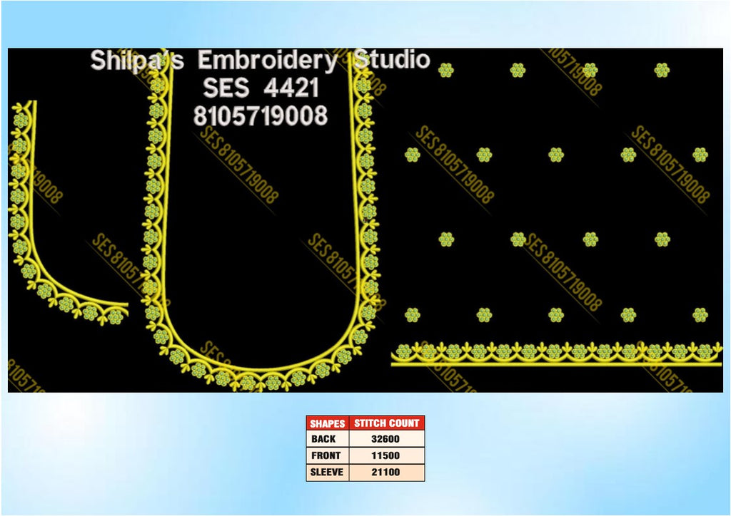 Embroidery Designs 4401-4500 Series