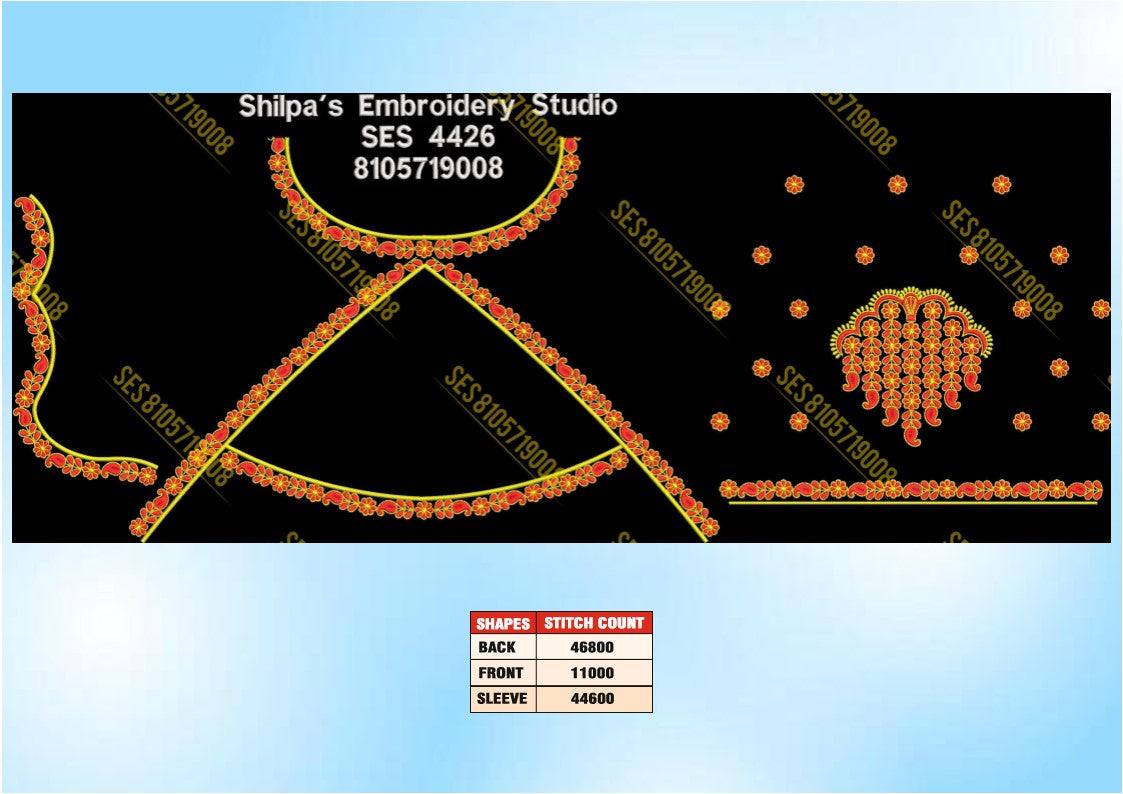 Embroidery Designs 4401-4500 Series