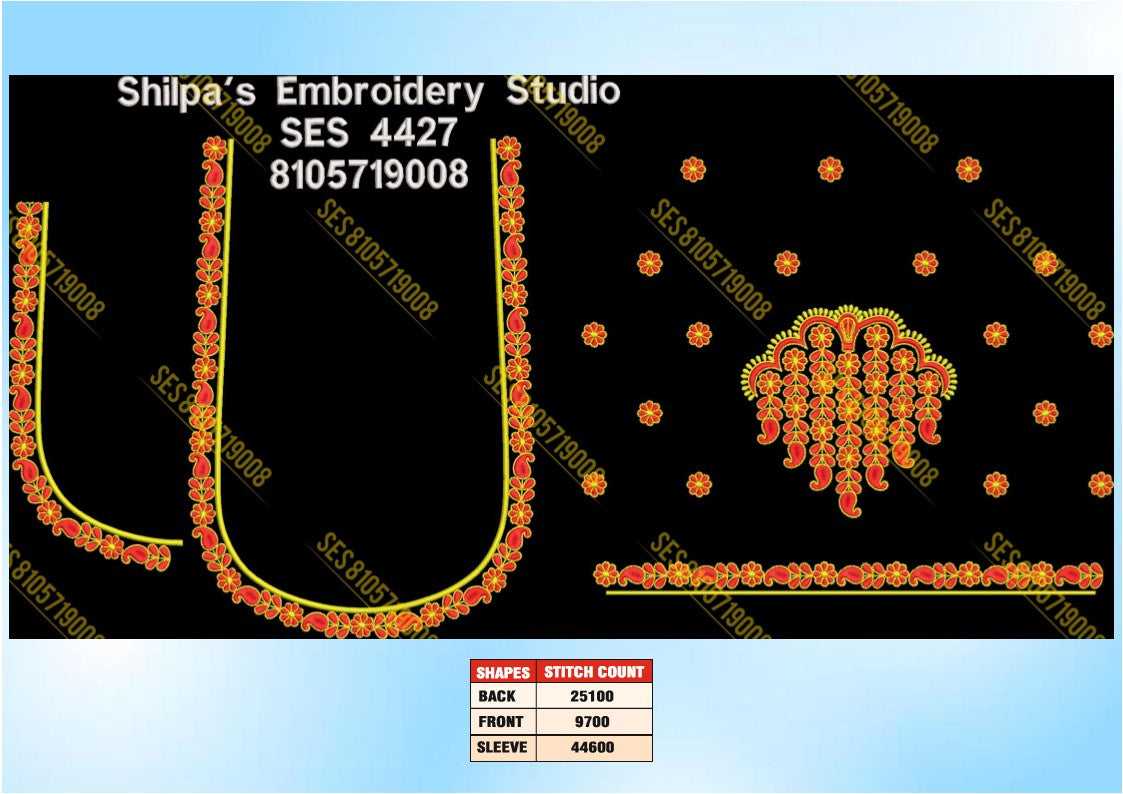 Embroidery Designs 4401-4500 Series