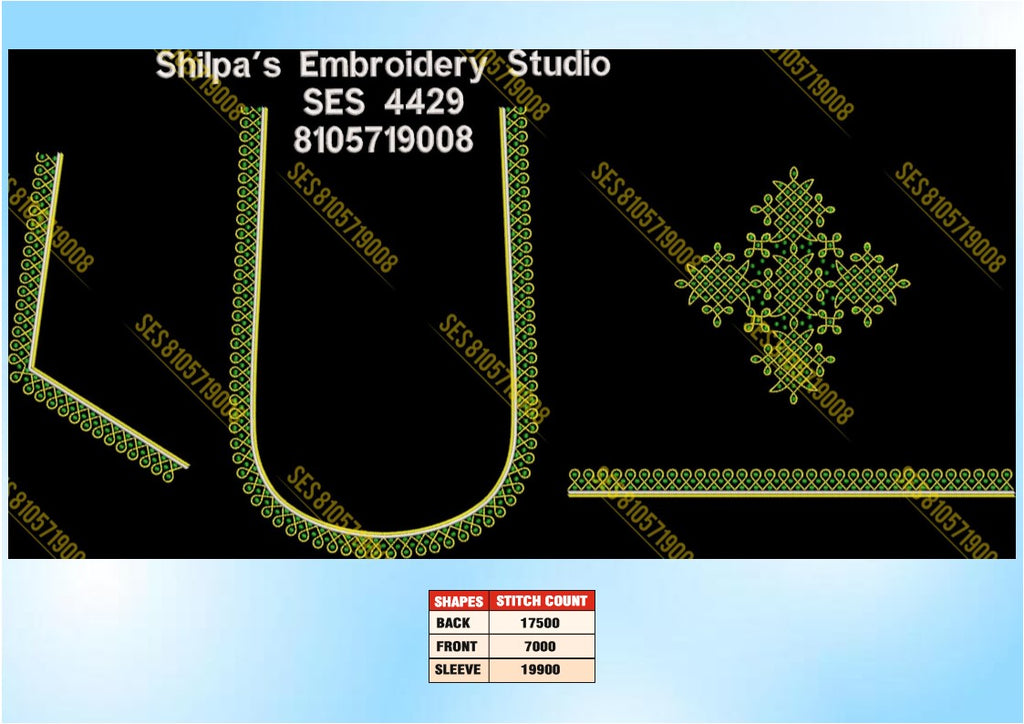 Embroidery Designs 4401-4500 Series