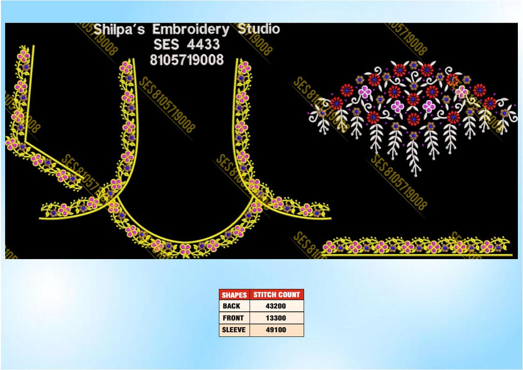 Embroidery Designs 4401-4500 Series