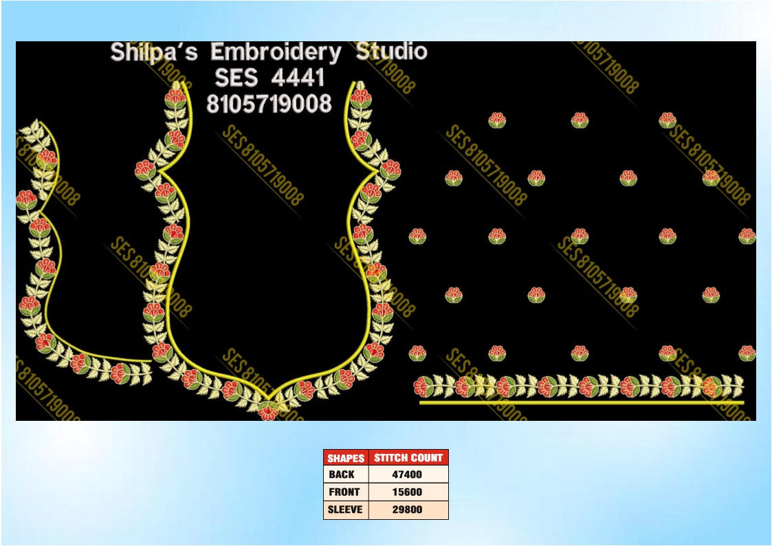 Embroidery Designs 4401-4500 Series