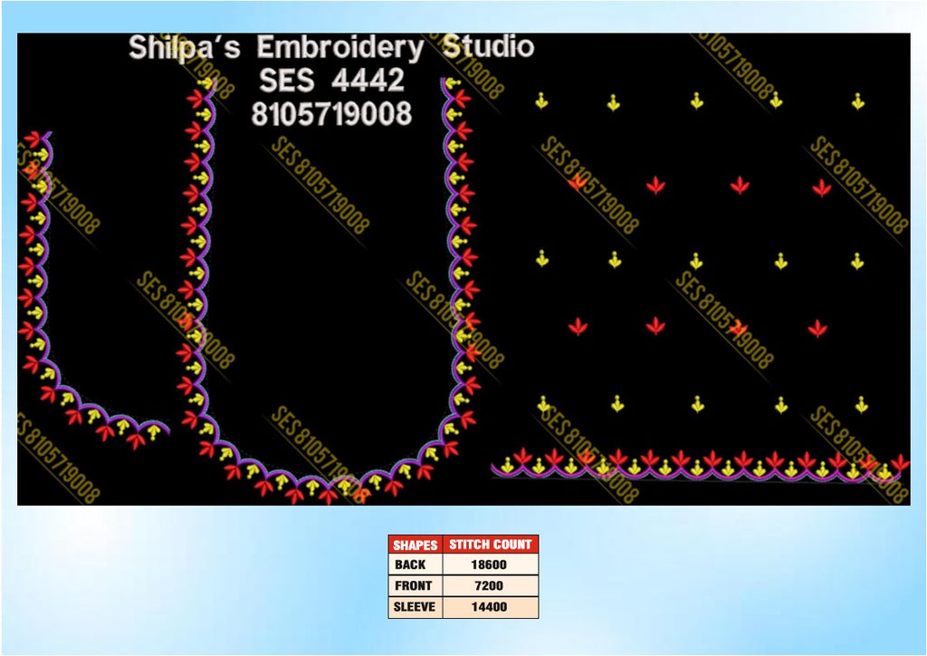 Embroidery Designs 4401-4500 Series