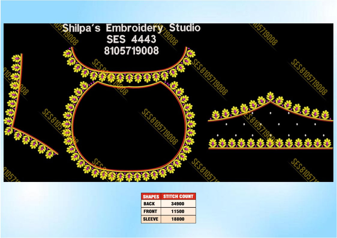 Embroidery Designs 4401-4500 Series