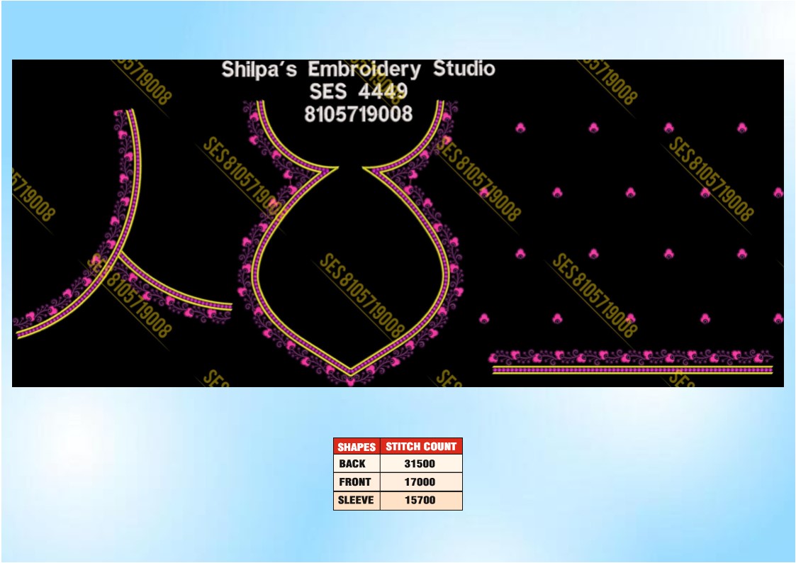 Embroidery Designs 4401-4500 Series