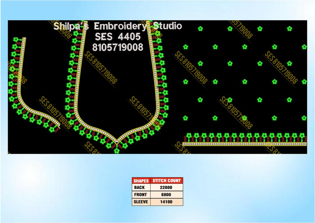 Embroidery Designs 4401-4500 Series