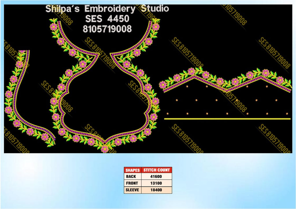 Embroidery Designs 4401-4500 Series